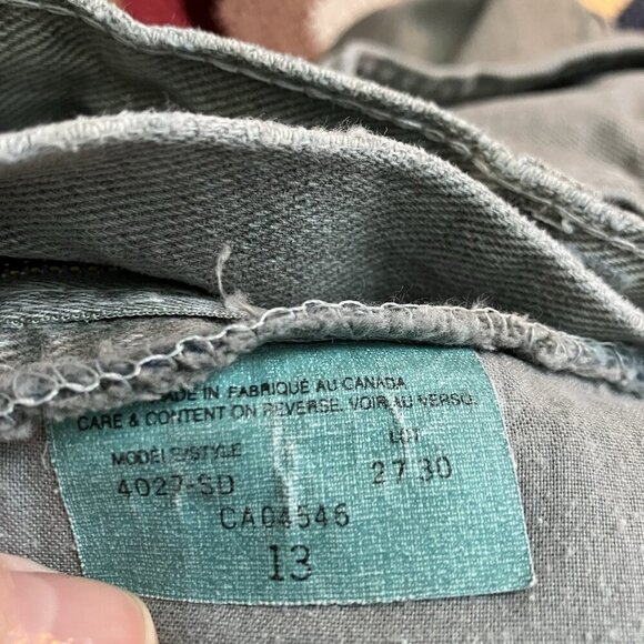 Vintage Santa Barbara Jeans Womens 13 Gray High Rise 90s Mom Jeans Denim - Picture 6 of 9